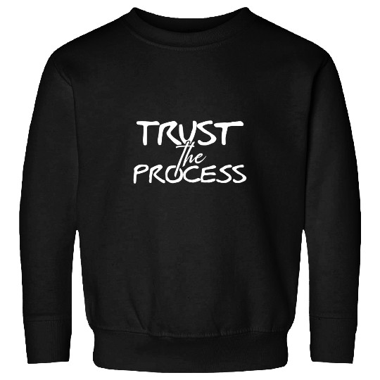 Mens TRUST THE PROCESS Gym Fitness Workout Weightlifting G219 Sweatshirts