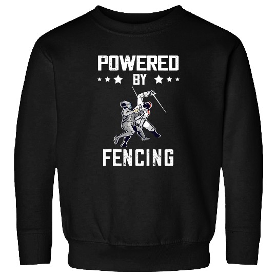 Fencing Combat Sport Fencing Fence Foil Powered By Fencing Sweatshirts