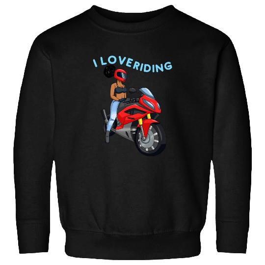 Melanin Bike Rider Black Queen Women Motorcycle Biker Riding 21 Sweatshirts