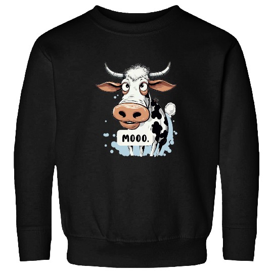 Moo Cow Bull Farm Animal Dairy Livestock Lover Farmer Sweatshirts
