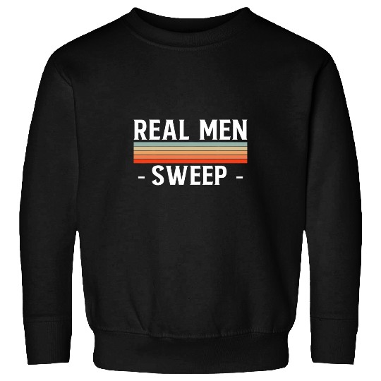 Real Men Sweep Curling Curler Ice Curl Sweatshirts