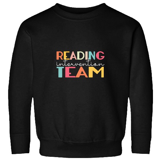 Reading Intervention Team Bookworm Librarian Reader Sweatshirts