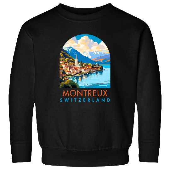 Montreux Traveling Travel Vacation Trip Montreux Switzerland Sweatshirts