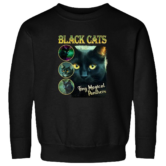 Funny black cats Lover 90s Bootleg Sweatshirts
