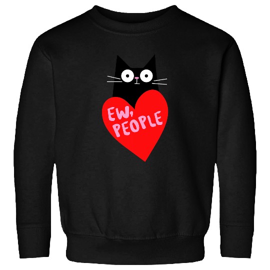 Funny Retro vintages Style black cats Retro Style Ew People Sweatshirts