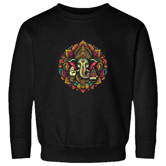 Ganesh Symbol Yoga Hindu Elephant God Ganesha Puja 53 Sweatshirts