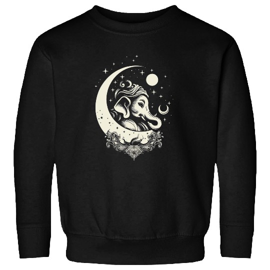 Ganesha Hindu God Spiritual Elephant Meditation Chakra Yoga 5 Sweatshirts