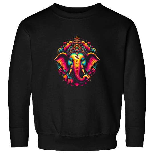 Ganesh Symbol Yoga Hindu Elephant God Ganesha Puja 55 Sweatshirts