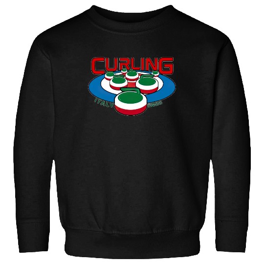 Italy 2026 Curling Sweatshirt, Milano Cortina Winter Sports Top