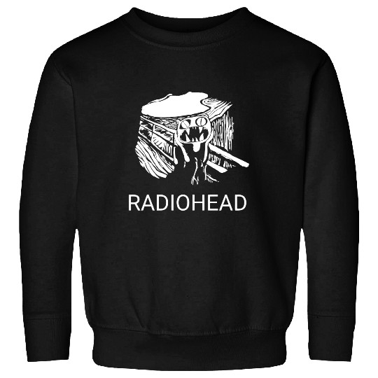 Scared in White Radiohead Sweatshirts