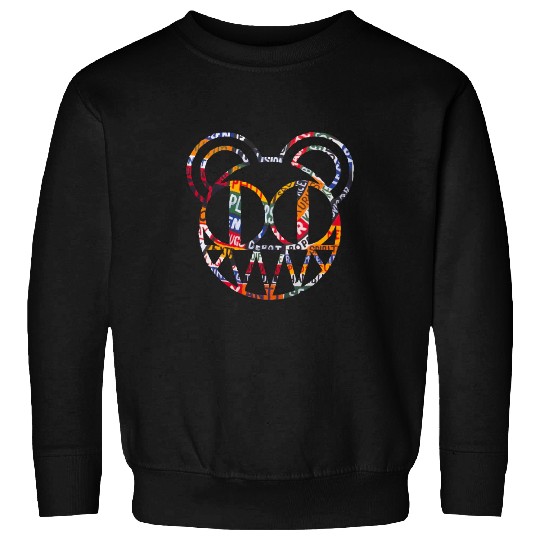 Radiohead Colorful Strip Bear Head Sweatshirts