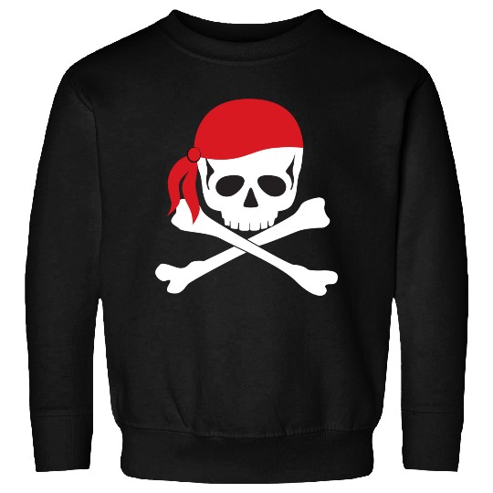 White Skull & Crossbones Sweatshirts