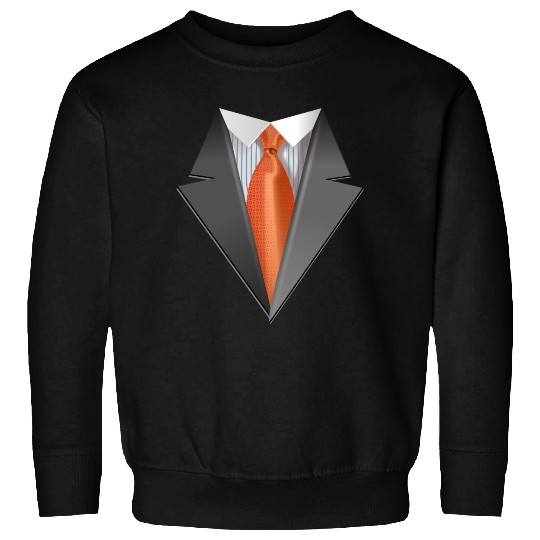 Tuxedo Tie Designs Tie orange Sweatshirts