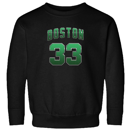 Boston 33 green number Sweatshirts