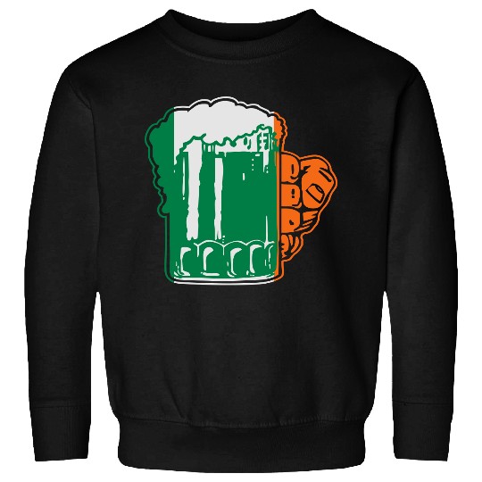 Irish Beer Mug Flag Sweatshirts