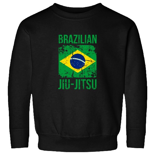 BJJ Brazilian Jiu Jitsu Flag Martial Arts Sweatshirts