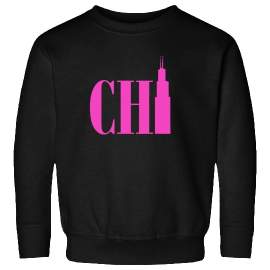 Chicago - Neon Pink Sweatshirts