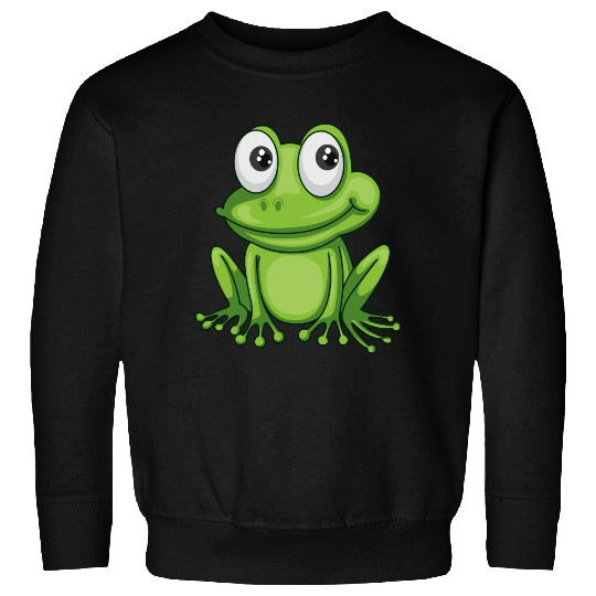 Smiling Cartoon Frog Sweatshirts