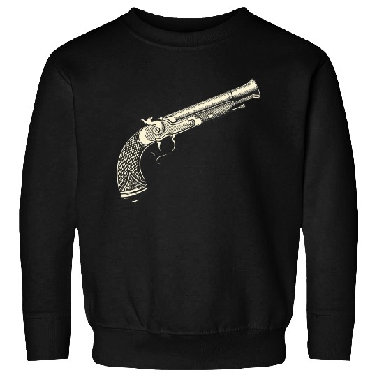 Retro pirates gun design Sweatshirts