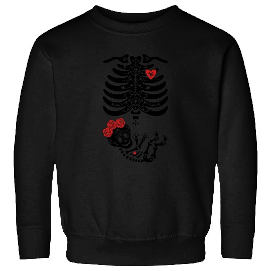 Maternity Sugar Skull Girl - Frida Sweatshirts