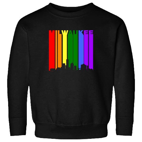 Milwaukee Wisconsin Rainbow LGBT Gay Pride Sweatshirts