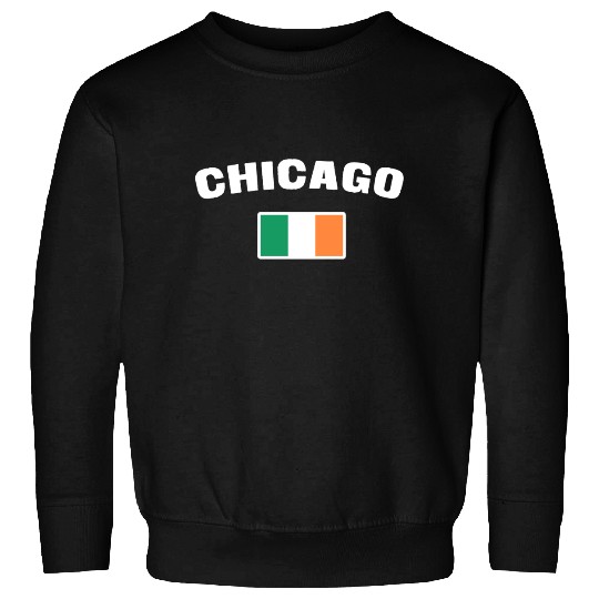 Saint Patrick's Day Chicago Irish Flag Sweatshirts