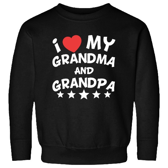 I Heart My Grandma And Grandpa Sweatshirts