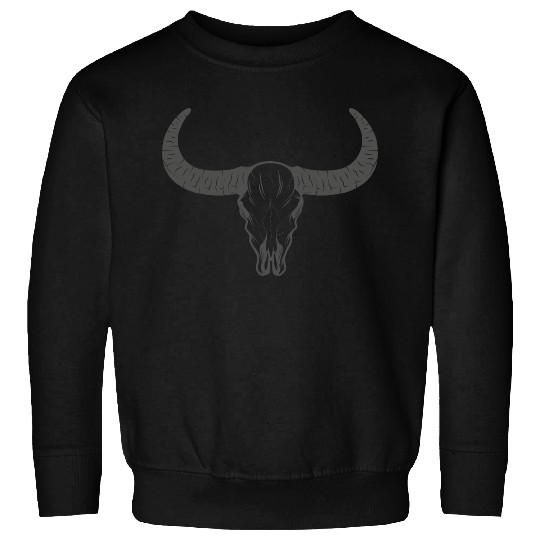 buffalo skull Sweatshirts