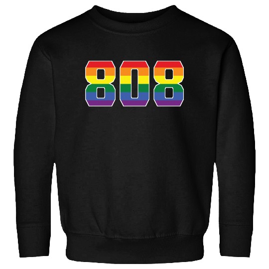 Gay Pride 808 Honolulu Area Code Sweatshirts
