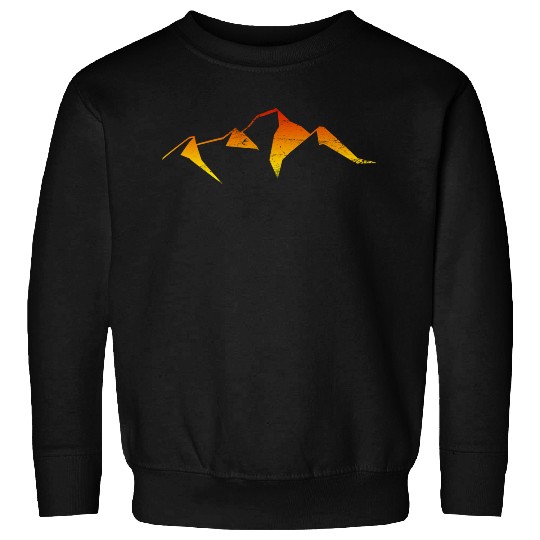 abstract mountain sunset logo Sweatshirts