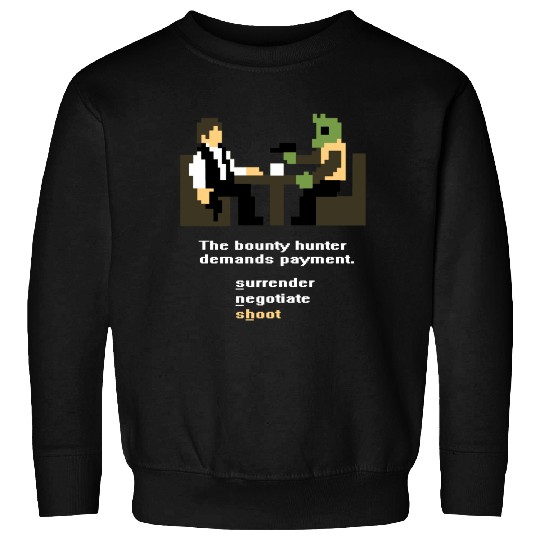 Han and Greedo 8-Bit Sweatshirts