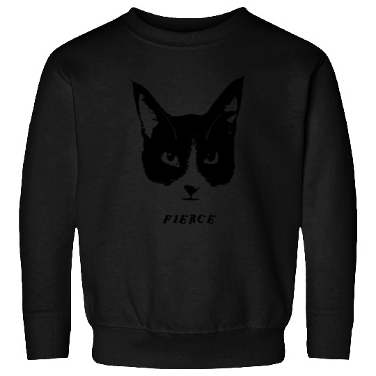 Fierce Cat Face Sweatshirts