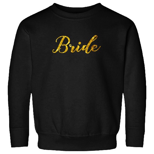 Perfect Brides Crew Bachelorette Party with golden Sweatshirts