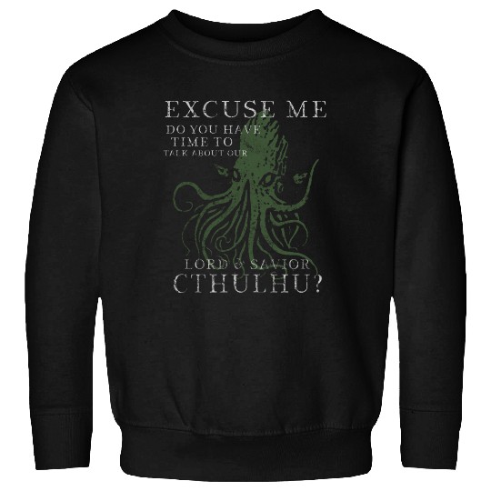 Lord & Savior Cthulhu Funny Lovecraft Vintage Sweatshirts
