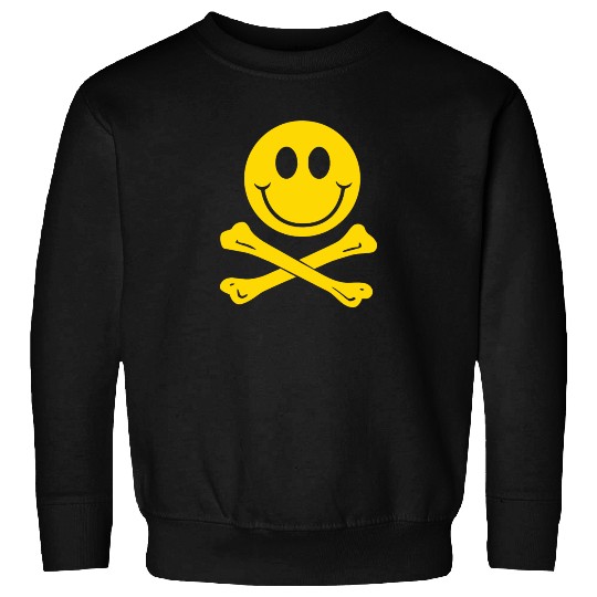 Smiley Pirate Skull and Crossbones Sweatshirts