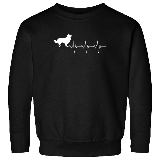 Border Collie Dog Heart Beat Gift Sweatshirts