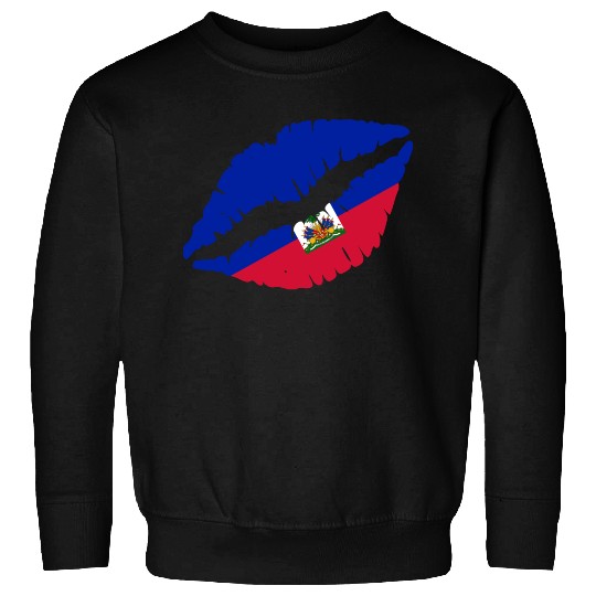 Haiti Kiss Flag Club Soccer Gift Idea Birthday Sweatshirts