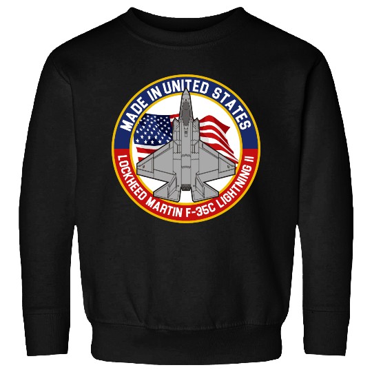 Lockheed Martin F-35C Lightning II - Made in USA Sweatshirts