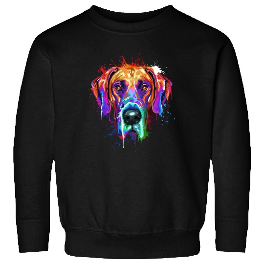 Great Dane Splash Art Sweatshirts