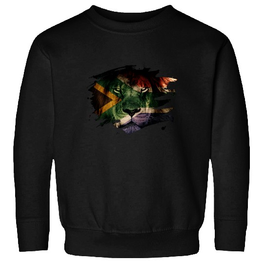 South Africa Flag & African Lion Picture Sweatshirts