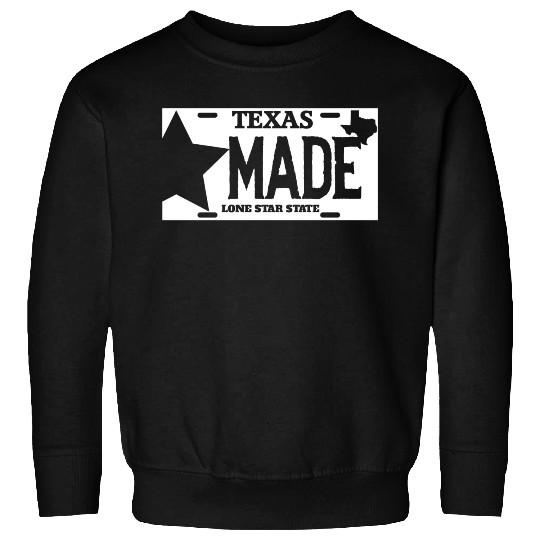 Texas - texas made lone star license plate Sweatshirts