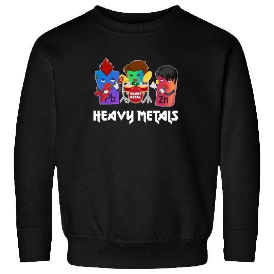 Funny Heavy Metals Chemistry Elements Rock Band Sweatshirts