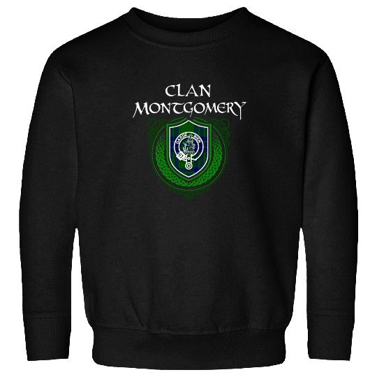 Montgomery Surname Scottish Clan Tartan Crest Badg Sweatshirts