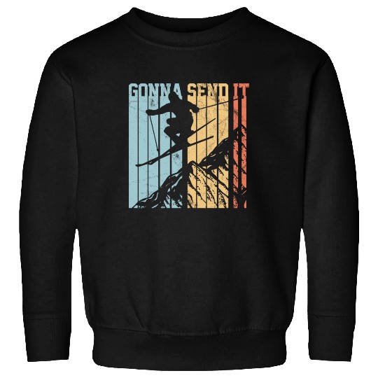 Gonna Send It - Ski Vintage Gift Sweatshirts