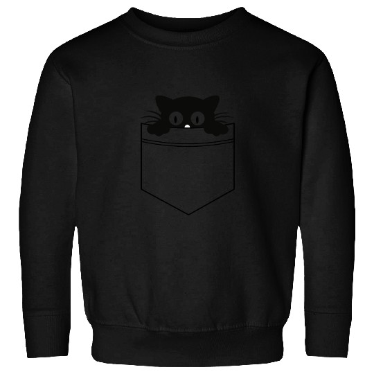 Cat in a pocket Sweatshirts