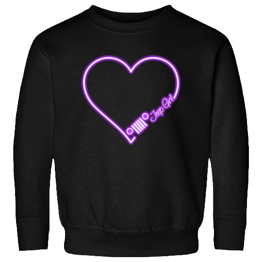 Jeep Love Purple Neon Sweatshirts