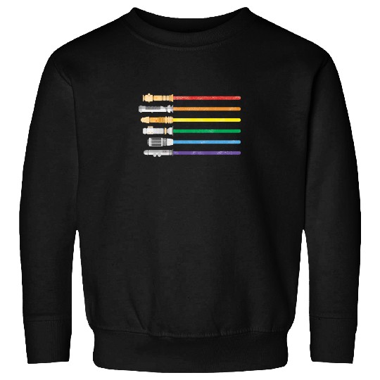 Lightsaber Rainbow Gay Pride Lesbian LGBT Sweatshirts