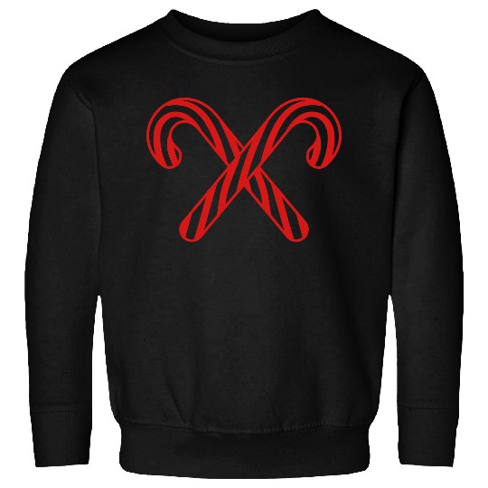cross 2 candy cane x delicious candy sugar sweet h Sweatshirts
