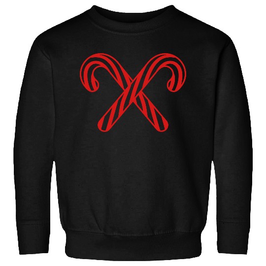 cross 2 candy cane x delicious candy sugar sweet h Sweatshirts