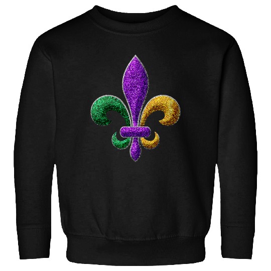 Mardi Gras New Orleans SaintsFleur De Lis Bling Sweatshirts